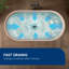 MEDUNJESS 59'' Freestanding Tub Solid Surface Freestanding Soaking Bathtub-121599998