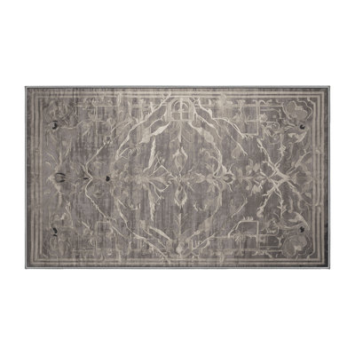 Machine Washable Gray Area Rug