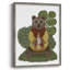 Reproduction encadrée d'ours chocolat chaud - bois massif-633700197