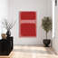 «Soft Soft» de couleur rouge sur fond abstrait contemporain-129968565