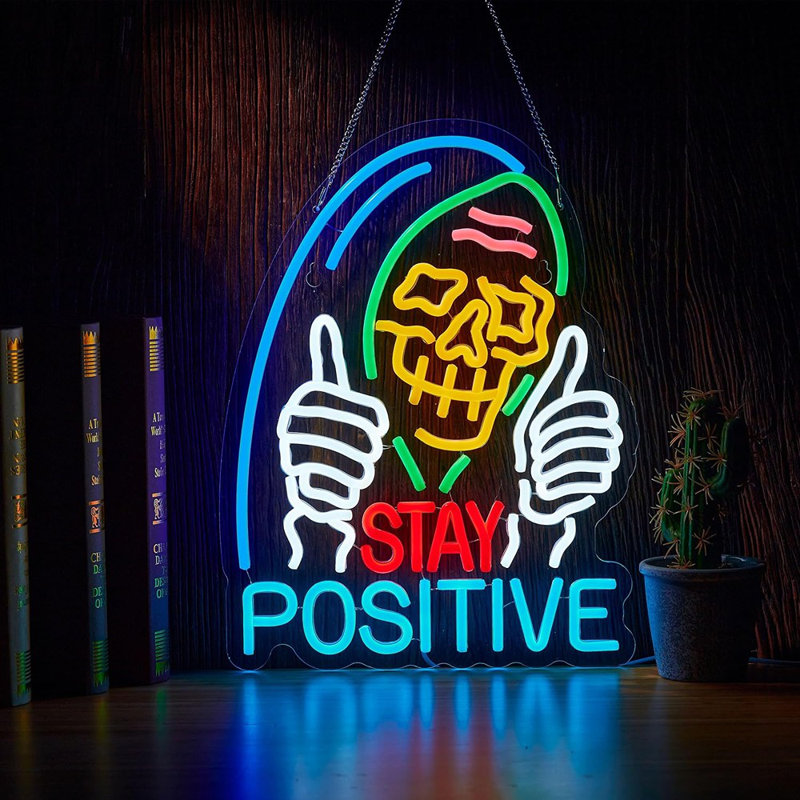 Enseigne lumineuse au néon Stay Posal Skull