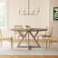 Nuria 60" Light Brown Wood Dining Table