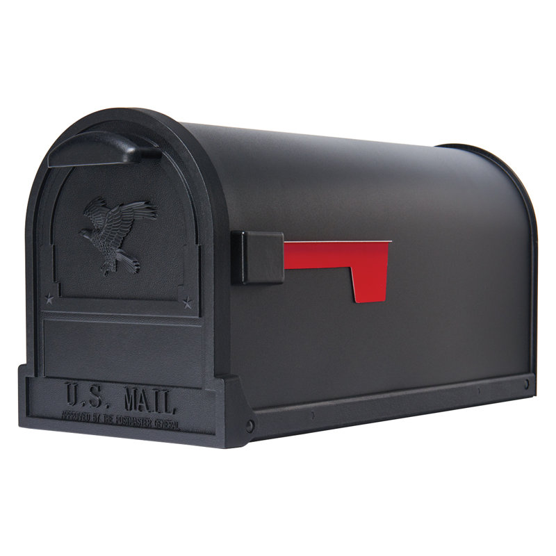Arlington Post-Mount Mailbox, Black
