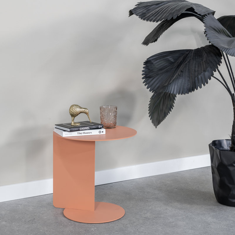 SALSA Pedestal End Table, Coral