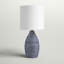 Lampe de table bleue 27 po Avalyn