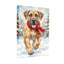 Animaux avec foulard en scène de Noël enneigé-311955003