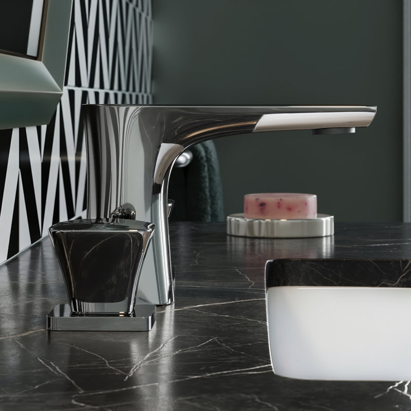 Monaco 8 in. Widespread, 2-Handle, Bathroom Faucet, Chrome