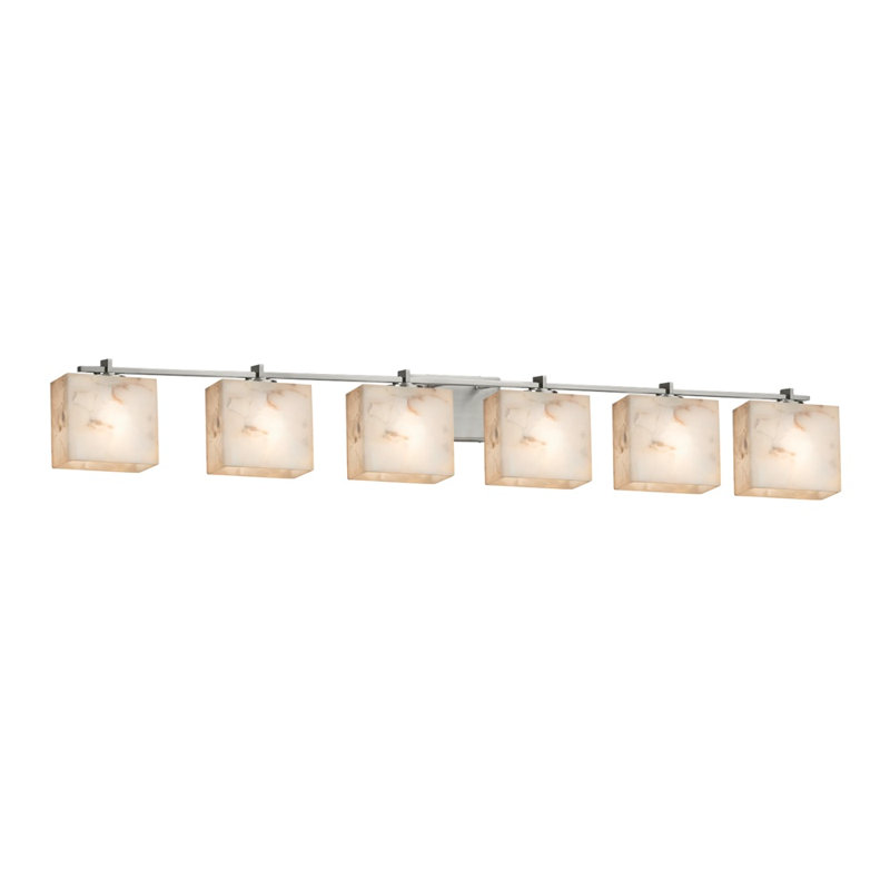 Donavyn 6 - Light Dimmable Vanity Light, Brushed Nickel, Dedicated LED