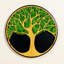 Life Tree Moss Metal Wall Art