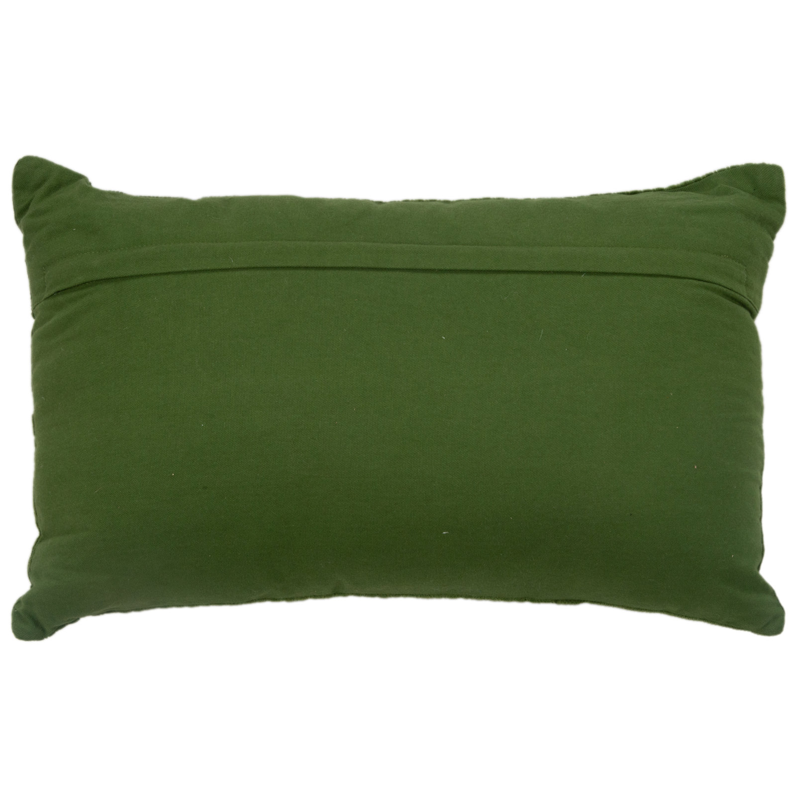 Berkley Textured Cotton Lumbar Throw Pillow, Green