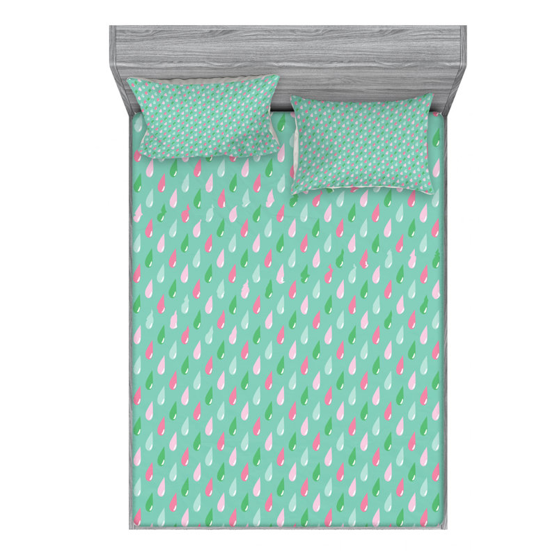 Microfiber Sheet Set, Queen Sheet Set with Fitted Sheet
