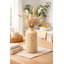Vase de table en bois brun clair 8 "Aligi