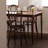 Nut-Brown Rectangular Solid Wood Dining Table-1221695925
