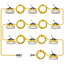 Guirlande de 100 lumières DEL de fabrication jaune à DEL, lumières de travail super lumineuses de 5000 K, connectables, durables et portables-118317556