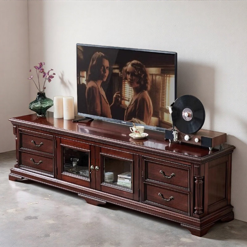Meuble télé Retro Creative, 23.62"H x 86.61"L x 17.72"W