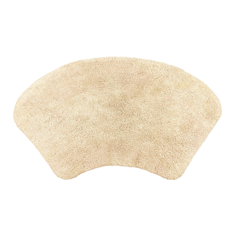 Curved Shower Bath Mat, Stone