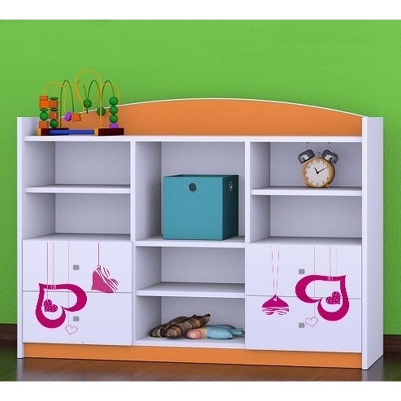 Tess 92cm H X 129cm W Kids Cube, Orange