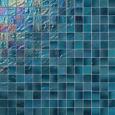 Carrelage mural mosaïque en verre carré irisé 11,73 po x 11,73 po Speckle (0,95 pi. Ca. / feuille)