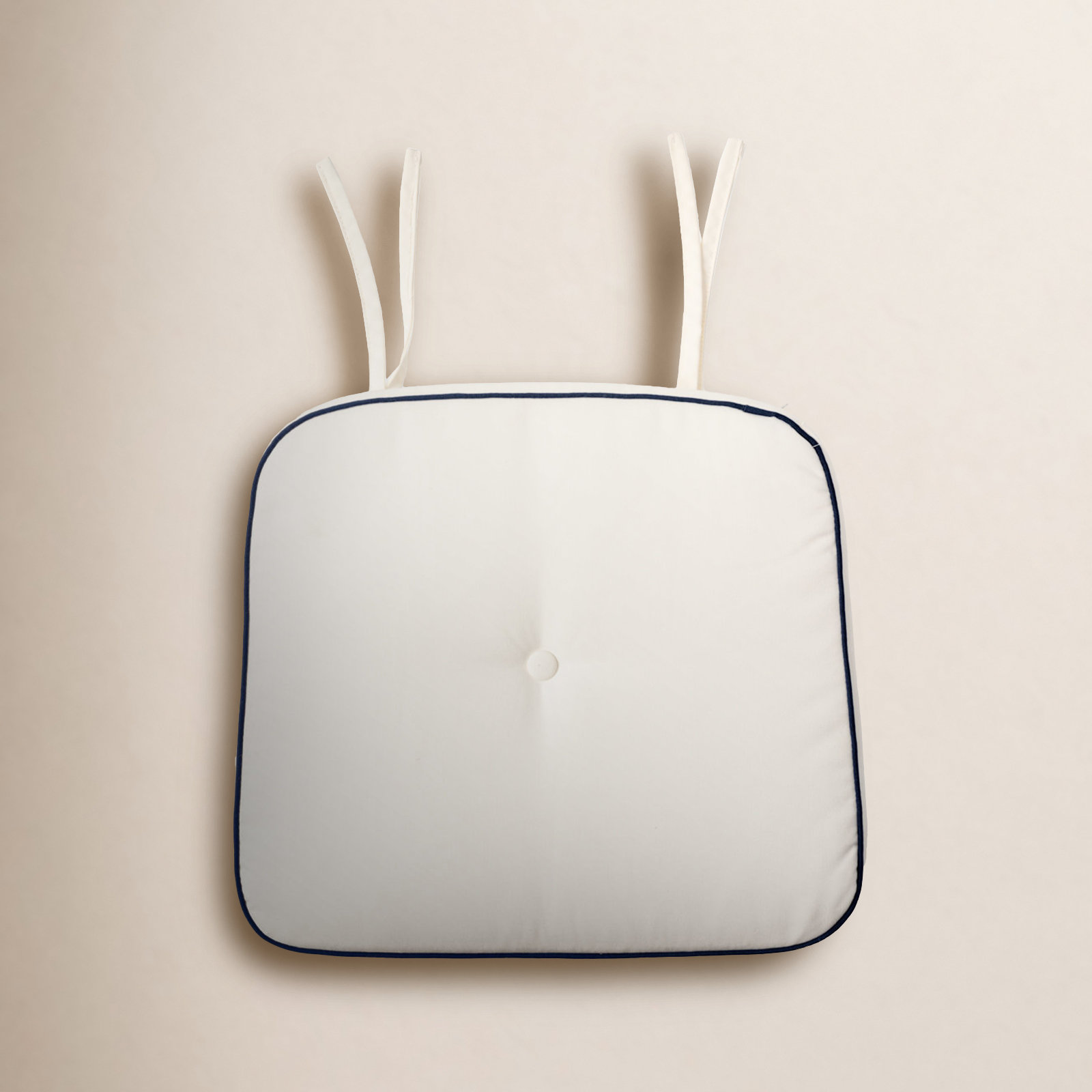 Rivie Outdoor Seat Cushion, White