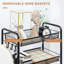 HOMCOM 5 Tier Utility Rolling Cart