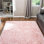 Tapis rose clair Hermina