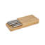 Elevate™ Steel 5 Piece Knife Set with in-drawer Bamboo Storage Tray
