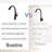 Stainless Steel Pull Out Kitchen Faucet, Matte Black, High Arch Spout, 1.5 Gpm Flow Rate, 27.56 Inch Hose Length Black Down High Flow, Soft Spray For Rinsing-585668744