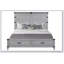 Grand lit de rangement Bridgevine Home Alexandria, finition brume de montagne