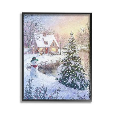 KidsPlayinginSnowGicleeArtbyPipWilson