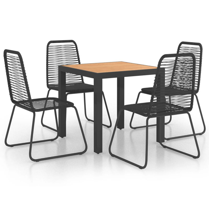Square 4 - Person Dining Set, Brown
