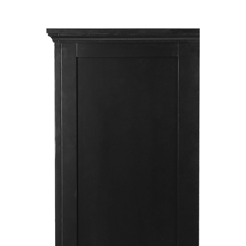 Commode 5 tiroirs l 36,25 po, Noir