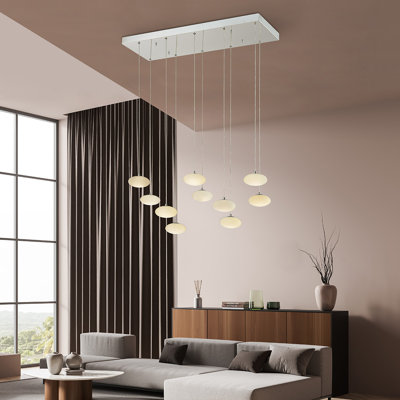 Lustre rectangulaire espagnol albâtre