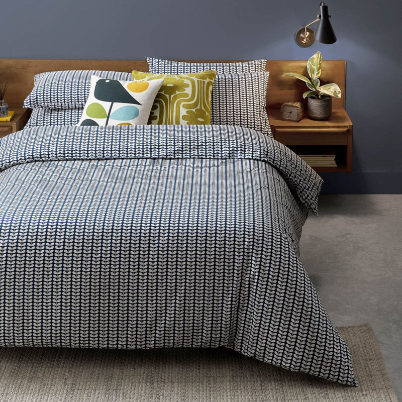 Orla Kiely Tiny Stem Whale Duvet Cover, Double Duvet Cover