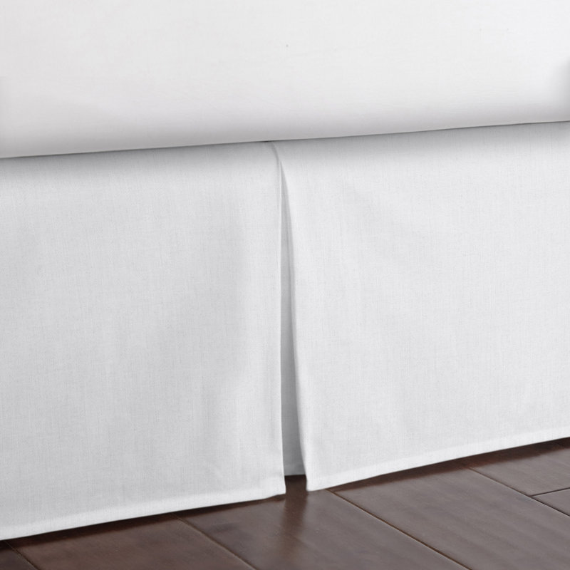 Jupe de lit Adrianne, Simple, Blanc, 18''