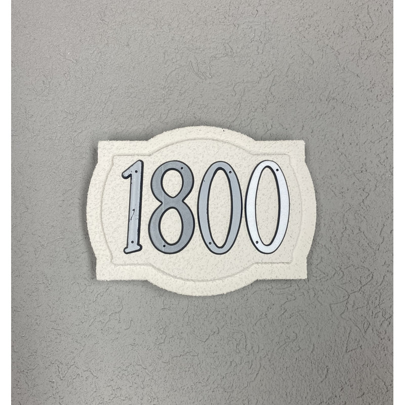 Plaque d'adresse moderne