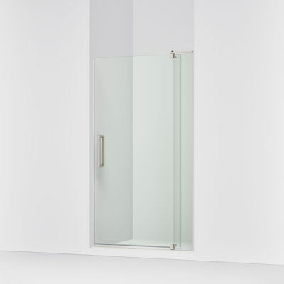 Porte de douche à pivot 44 po x 70 po avec technologie CleanCoat® Revel