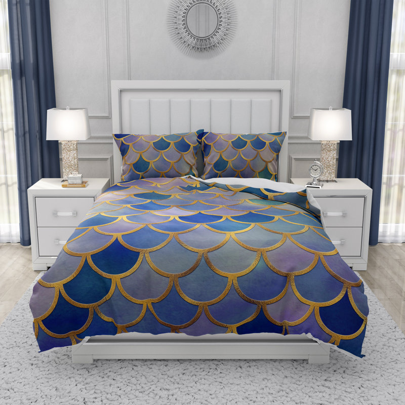 Abstract Duvet Cover, King Duvet Cover + 2 King Shams