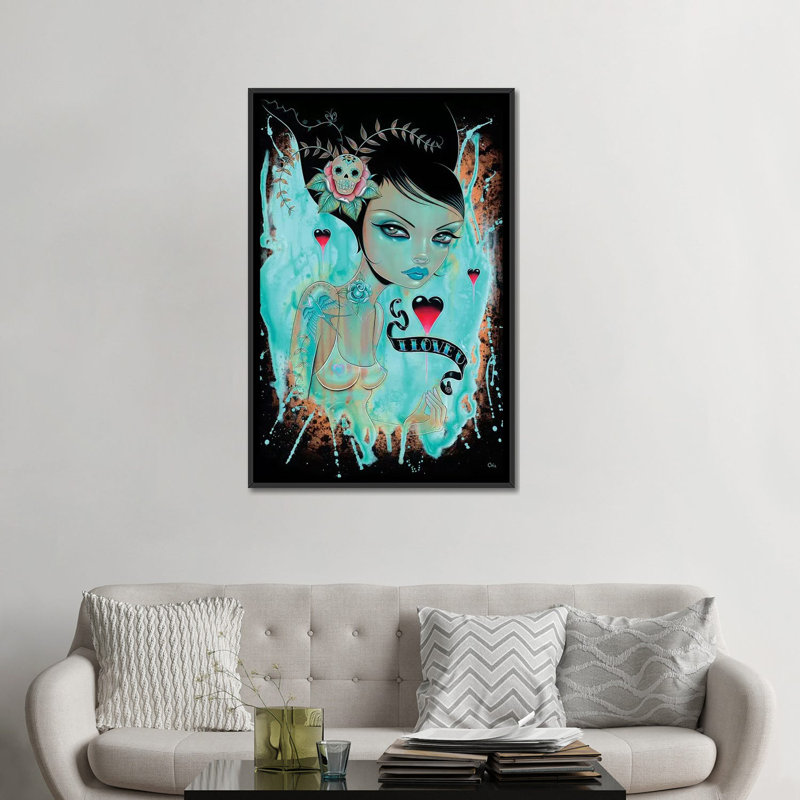 «You Float My Boat», impression sur toile, Toile encadrée noire, H 48 po x l 32 po x P 1,5 po, Pas de tapis