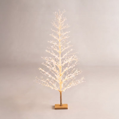 White Birch Tree with LED Lights