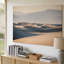 Toile «A Serene Desert Landscape At Dawn», art de sable doucement roulé Dunes dans des tons beiges doux et contrastés avec art mural sur toile-203810866
