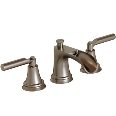 Widespread Double Handle 3 Hole Bathroom Faucet