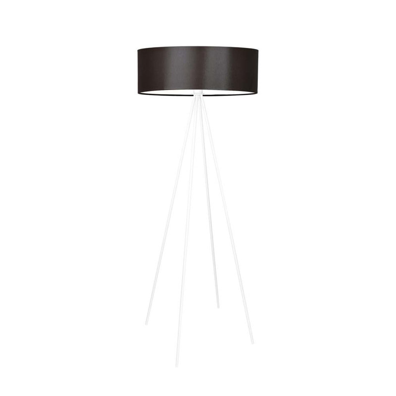 Arnesha 157cm Traditional Floor Lamp, Brown, White
