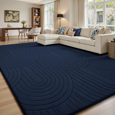 10x14 Area Rugs for Living Room,Soft Large Area Rug Modern Annualrings Rugs Machine Washable Area Rug,Non-Slip Rug Carpet for Bedroom Under Dining Table Home Office Decor