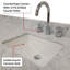 Meuble-lavabo double blanc 84 po X P 22 po D, dessus en marbre de Carrare et ensemble de robinet