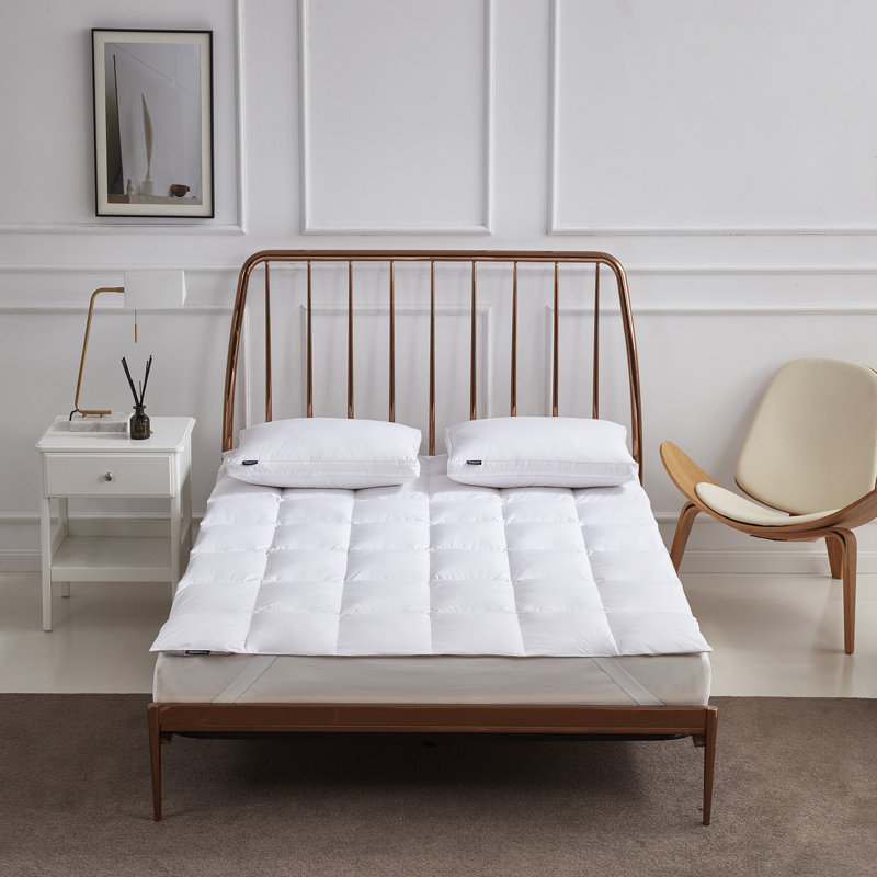 Beautyrest Tencel/Cotton Blen Feather And Down Fiber Matress Topper, Queen