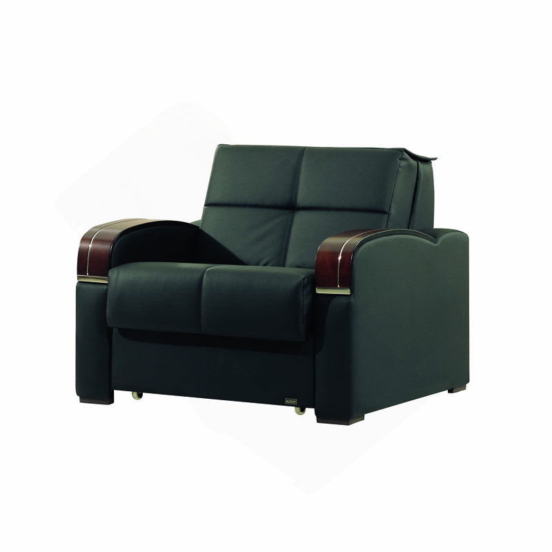 Fauteuil convertible rembourré avec rangement