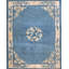 Light Blue Antique Chinese Dragon Design medallion Peking Rug