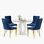 Ensemble de table de salle à manger haute brillance ronde avec 4 chaises de salle à manger en velours-1212418345-1212418342