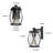 Modern Contemporary 1-Light Black Outdoor Sconce Light Cylinder Wall Sconce (Set of 2)