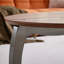 Table basse moderne en placage de noyer moderne avec deux tiroirs de rangement et une base en acier inoxydable
